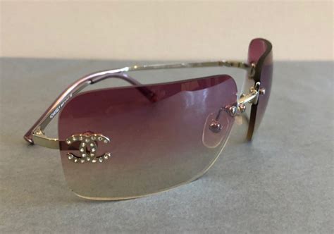 chanel women sunglasses black aviator|Chanel rimless sunglasses women.